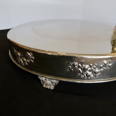 22" Silver Fruited Round